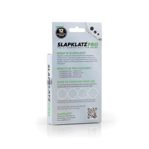 Slapklatz Pro - 12 Gel Pads W/pro Case - Black
