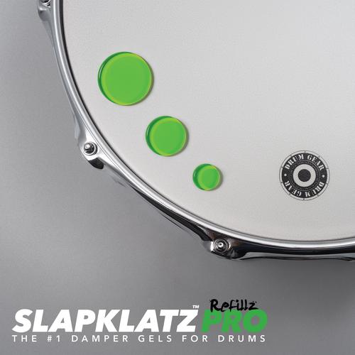 SlapKlatz Pro Refillz - 12 Gel Pads No Case - Alien Green