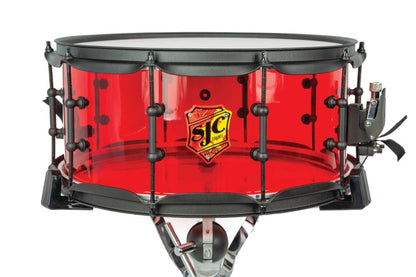 Josh Dun Torch 6.5x14 Snare - Red Acrylic Shell - Red Acrylic Shells