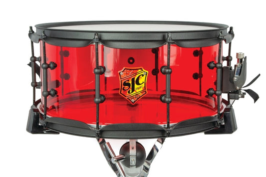 Josh Dun Torch 6.5x14 Snare - Red Acrylic Shell - Red Acrylic Shells