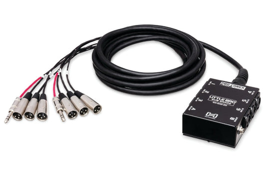 Pro-conex Little Bro' Sub Snake, Hosa 6 X Xlr Sends And 2 X 1/4 In Trs Returns, 30 Ft