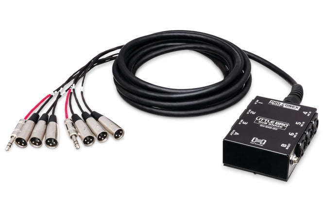 Pro-conex Little Bro' Sub Snake, Hosa 6 X Xlr Sends And 2 X 1/4 In Trs Returns, 20 Ft
