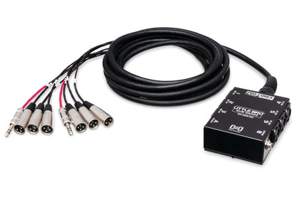 Pro-conex Little Bro' Sub Snake, Hosa 6 X Xlr Sends And 2 X 1/4 In Trs Returns, 20 Ft