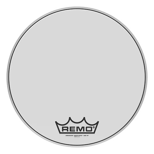 Bass, Ambassador, Smooth White, 18“ Diameter, Mp