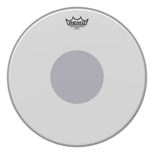 Batter, Controlled Sound, Coated - 15 Diameter, Black Dot on Bottom