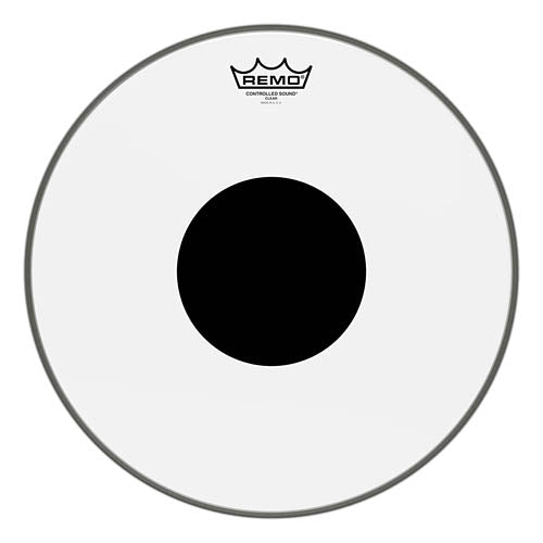 Controlled Sound Series Clear Black Dot Drumhead - 15 inch.