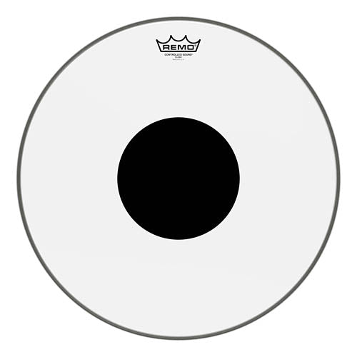 Controlled Sound Series Clear Black Dot Drumhead - 18 inch.