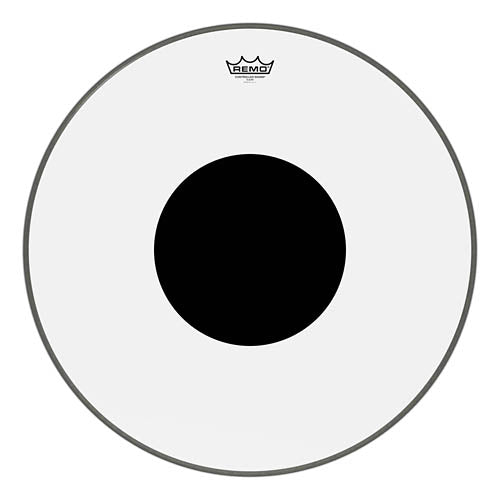 Controlled Sound Series Clear Black Dot Drumhead (Bass) - 24 inch.