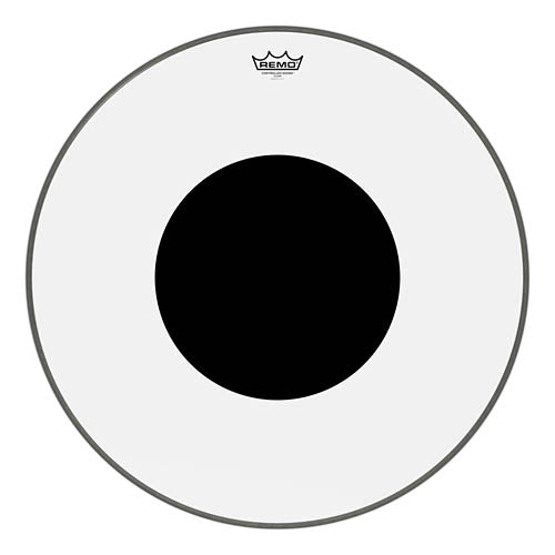Controlled Sound Series Clear Black Dot Drumhead (Bass) - 26 inch.