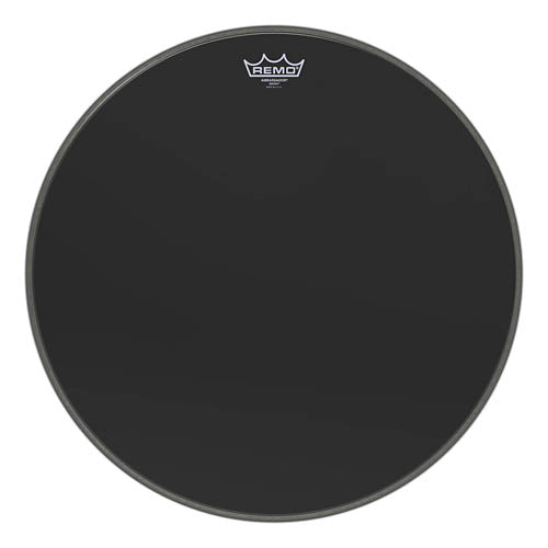 Ambassador Ebony Series Drumhead (Bass) - 20 inch.