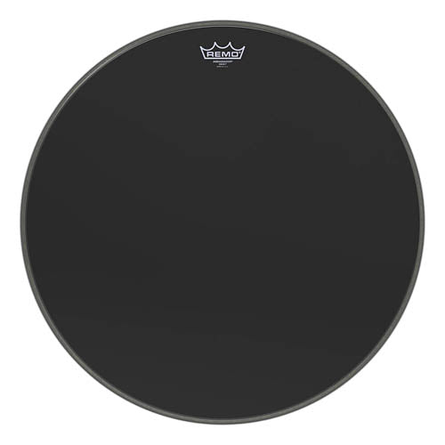 Ambassador Ebony Series Drumhead (Bass) - 22 inch.