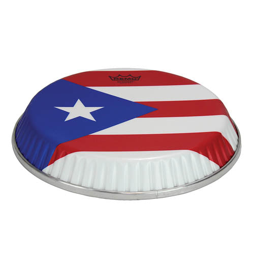 Conga Drumhead, Symmetry, 11.75“ D2, Skyndeep, ”puerto Rican Flag“ Graphic