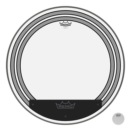 Bass, Powersonic, Clear, 24“ Diameter