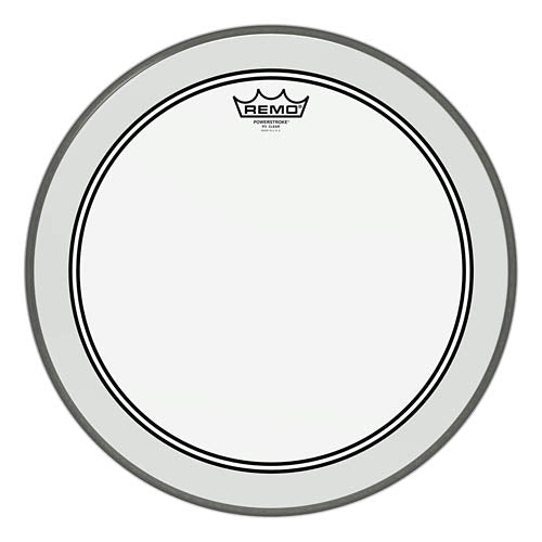 Bass, Powerstroke 3, Clear, 16“ Diameter, 2-1/2” Impact Patch