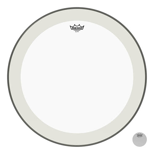 Bass, Powerstroke 4, Clear, 24“ Diameter, With Impact Patch
