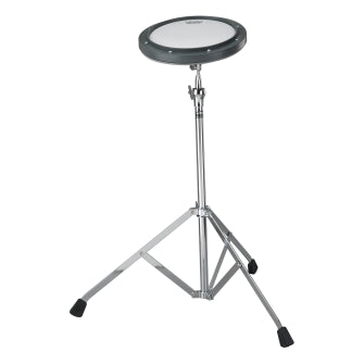Practice Pad, 6“ Diameter, Gray, Coated Head, With Stand