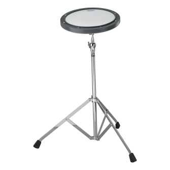Practice Pad, 10 Diameter, Gray, Coated Head, With Stand - 10 Diameter, Gray, Coated Head, With Stand