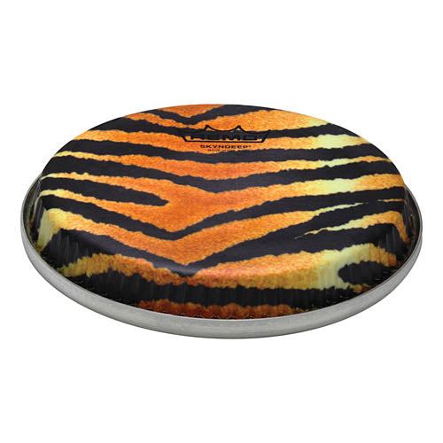 R-Series Low Collar Skyndeep Bongo Drumhead - Tiger Stripe Graphic 8.5 inch.