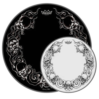 Propack, Tattoo Skyn Skulls, 14“ + 22” Black, Domestic Only