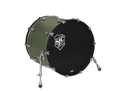 Navigator Bass Drum 18x22 Deep Olive, Chrome Hw - Deep Olive