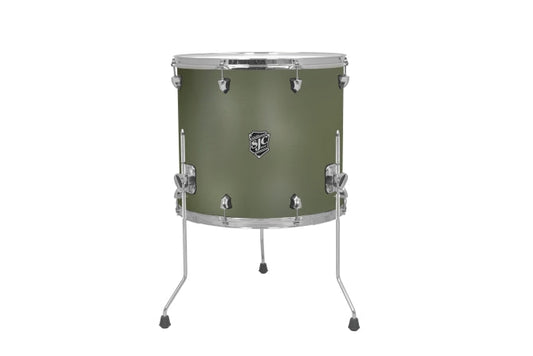 Navigator Floor Tom 16x18 Deep Olive, Chrome Hw - Deep Olive