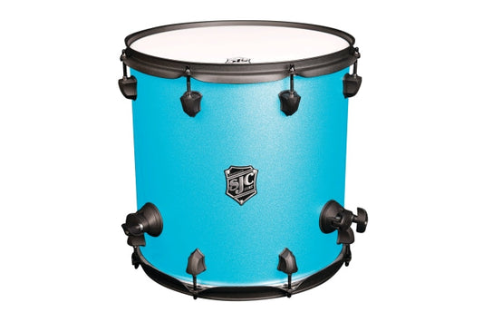 Pathfinder Floor Tom 14x14 Carribean Blue, Black Hw - Carribean Blue