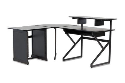 Content Creator Furniture Series Desk Set with Main Desk, Corner Section