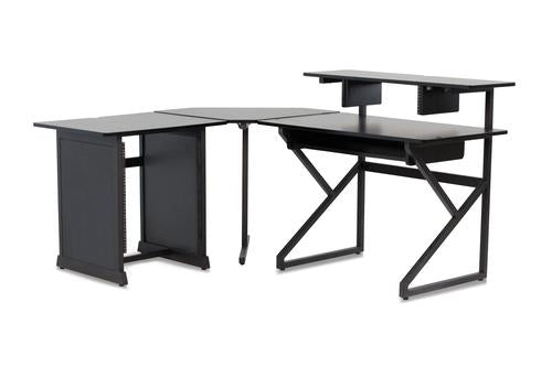 Content Creator Furniture Series Desk Set with Main Desk, Corner Section