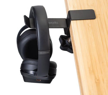 Frameworks Headphone Hanger That Clamps onto Desktop Edge