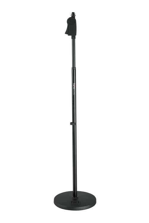 Frameworks Roundbase Mic Stand With Deluxe One-handed Clutch And 10“ Base