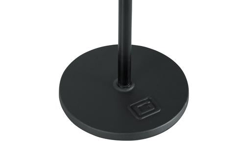 Frameworks Roundbase Mic Stand With Deluxe One-handed Clutch And 10“ Base