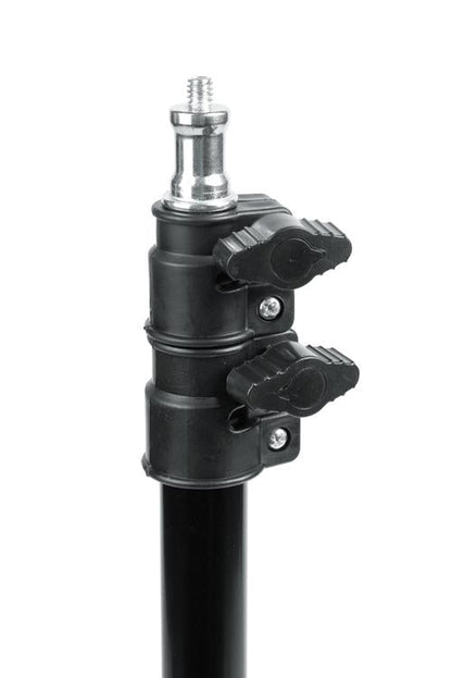 Set Of Two (2) Height-adjustable Stands With Pivoting Led Ring Lights And Universal Pho