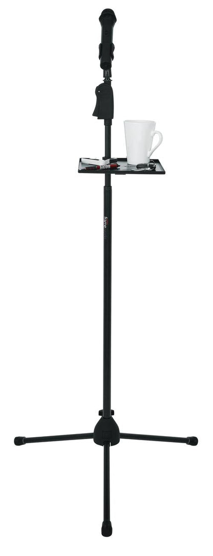 Gator Frameworks Small Microphone Stand Clamp-on Utility Shelf, Capacity Up To 10lbs.