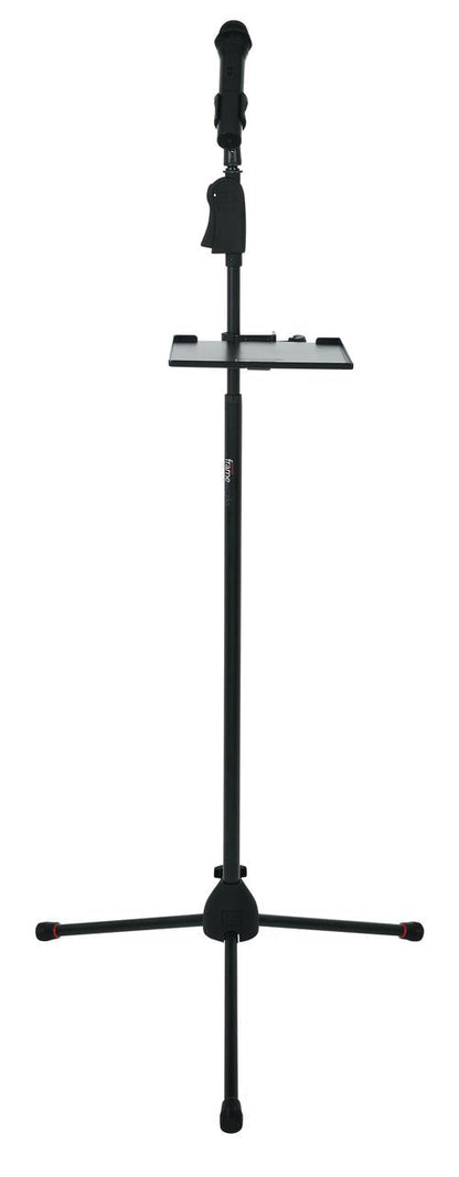 Gator Frameworks Small Microphone Stand Clamp-on Utility Shelf, Capacity Up To 10lbs.
