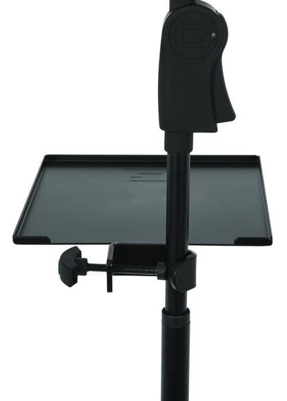Gator Frameworks Small Microphone Stand Clamp-on Utility Shelf, Capacity Up To 10lbs.