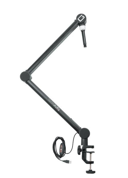 Professional Desktop Broadcast/Podcast Microphone Boom Stand with On-Air Indicator