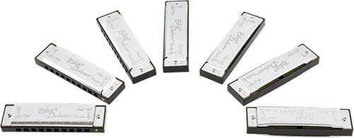 Blues Deluxe Harmonica - Pack Of 7