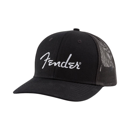 Silver Thread Logo Snapback Trucker Hat, Black, One Size Fits Most
