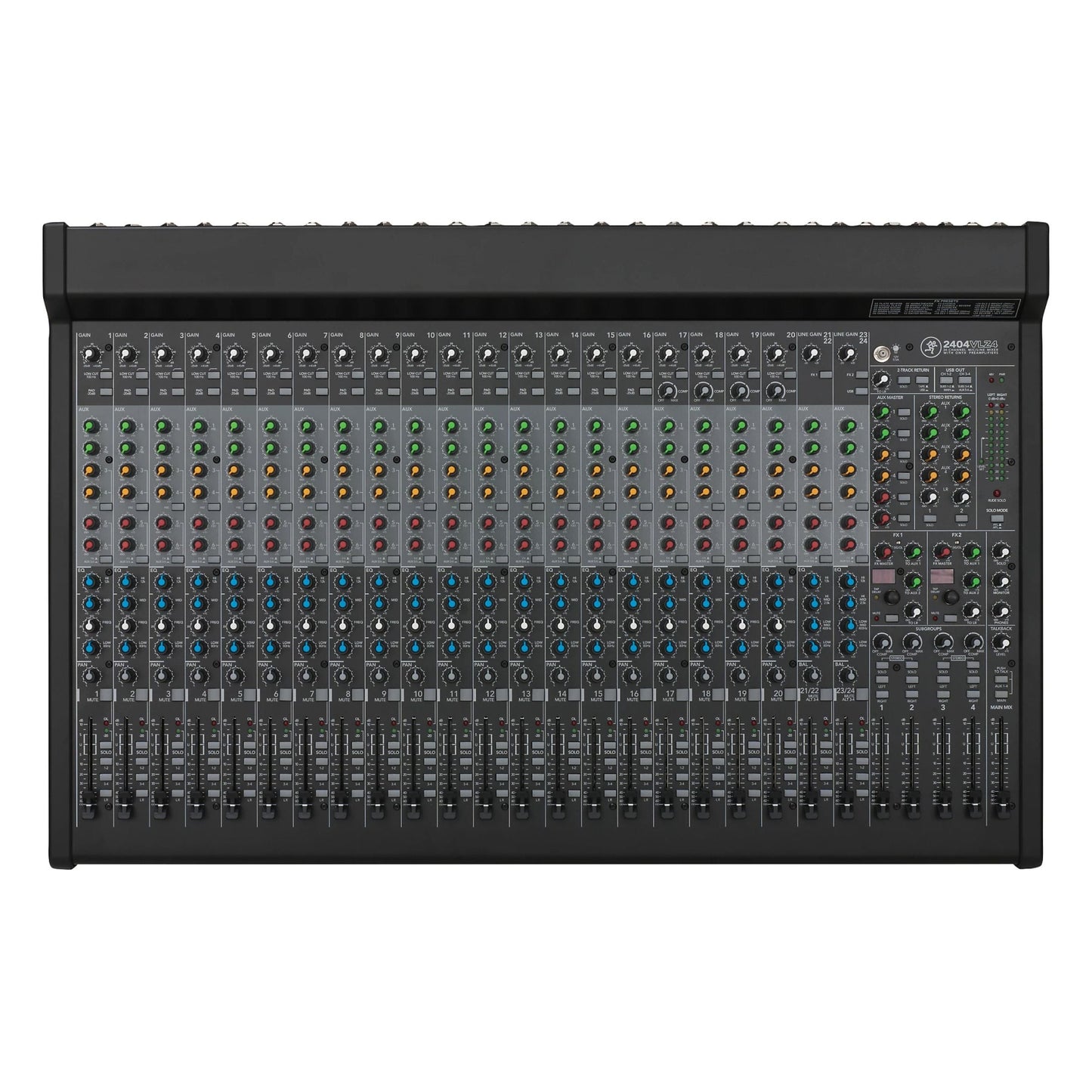 2404VLZ4 24-Channel 4-Bus Analog Effects Mixer with USB