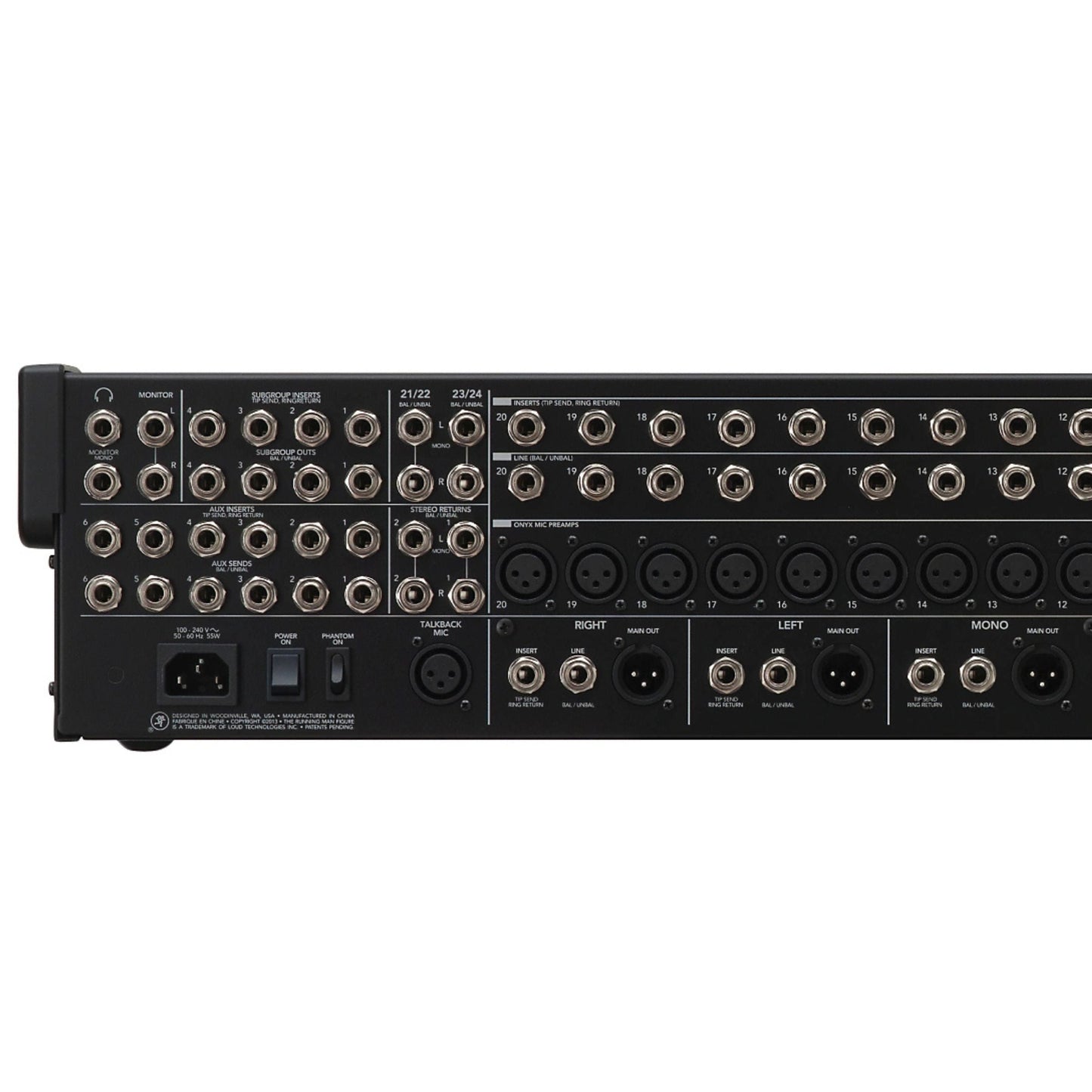 2404VLZ4 24-Channel 4-Bus Analog Effects Mixer with USB