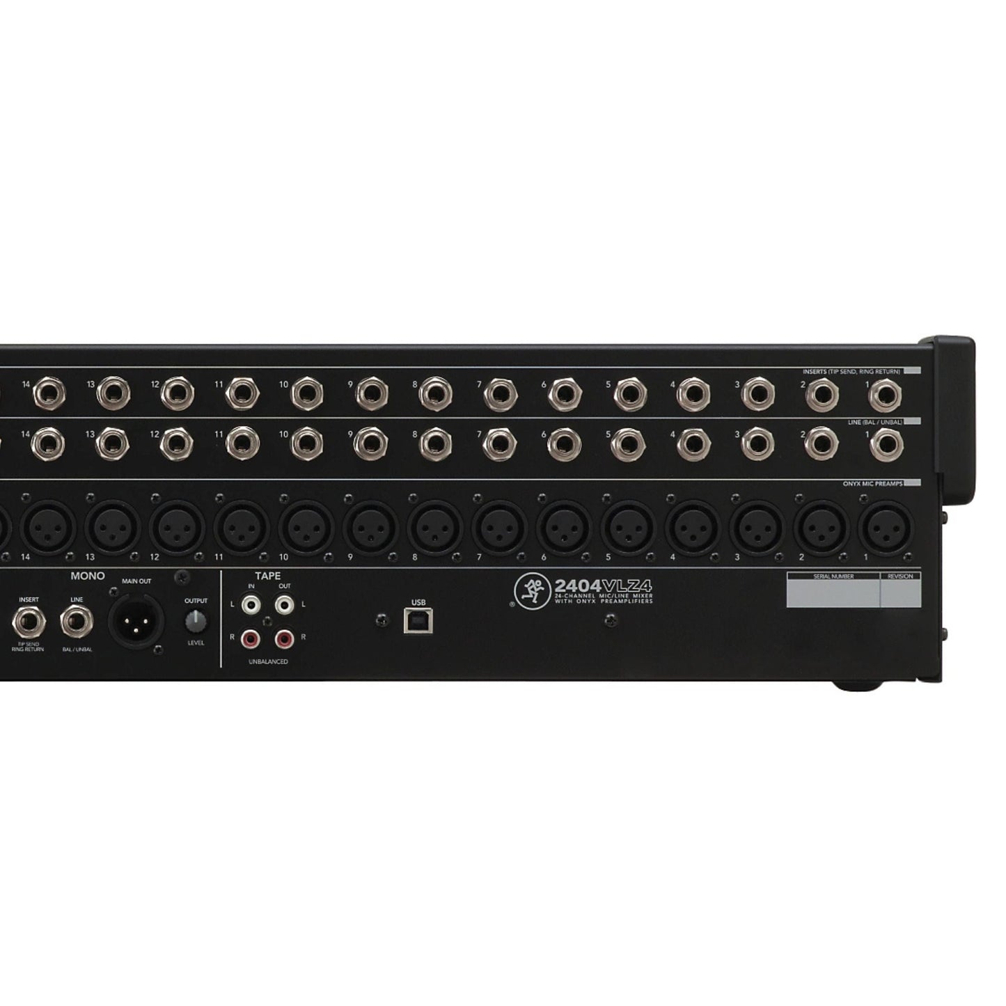 2404VLZ4 24-Channel 4-Bus Analog Effects Mixer with USB
