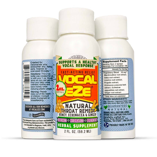 Vocal Eze Throat Spray Refill 2oz.
