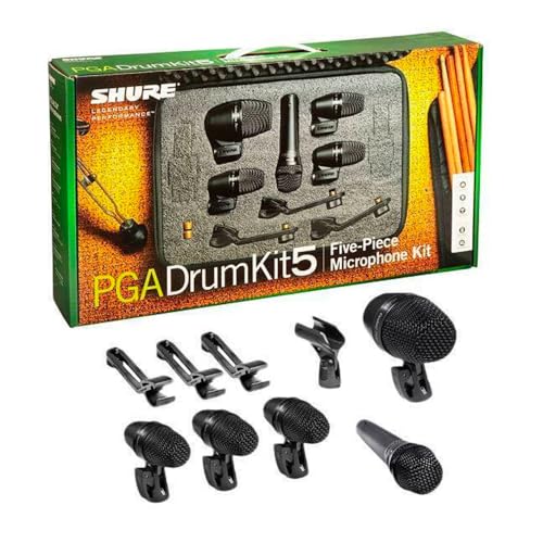Shure 5-piece Drum Mic Kit With Mic Adapters