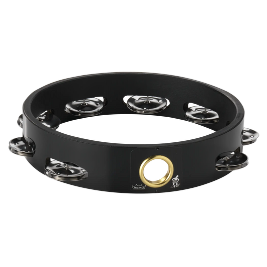 Headless Tambourine - 8“ Diameter, Single Row, Black