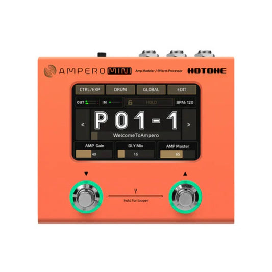 Ampero Mini Guitar Pedal - Orange