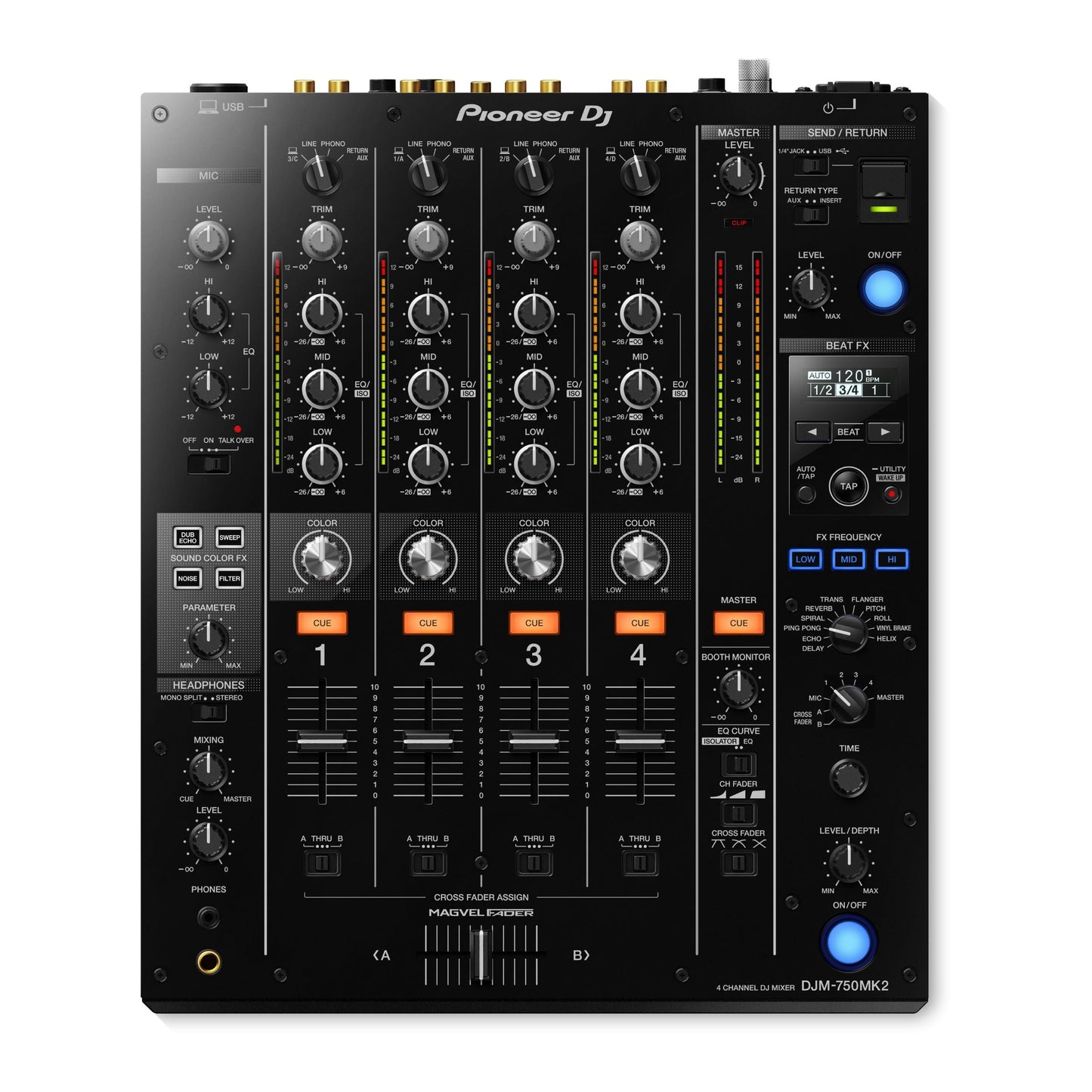 DJM-750MK2 4-Channel DJ Mixer