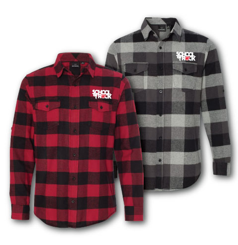Embroidered SOR Mens/Unisex Flannel Plaid Shirt