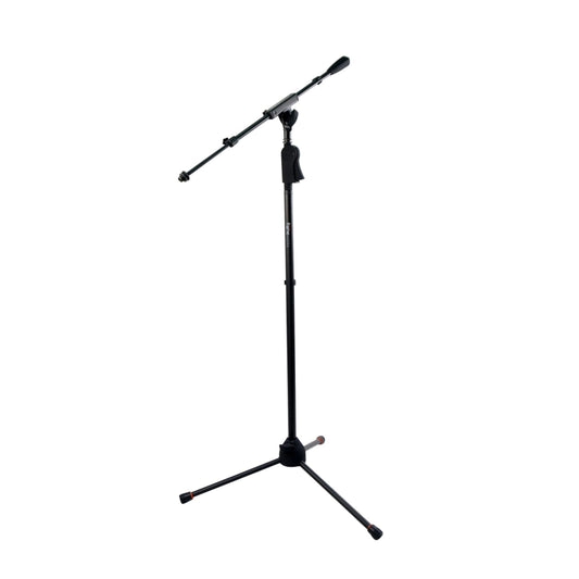 Frameworks Tripod Mic Stand With Telescoping Boom And Deluxe One-handed Clutch
