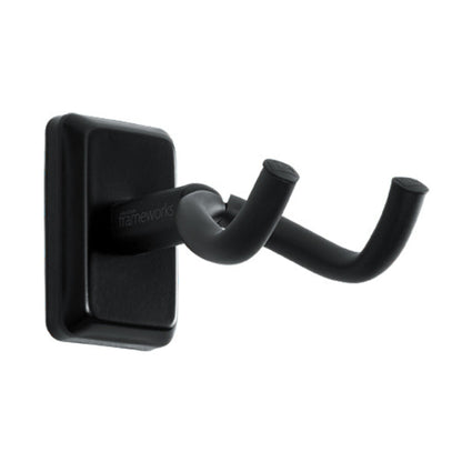 Frameworks Wall Mounted Guitar Hanger with Black Mounting Plate