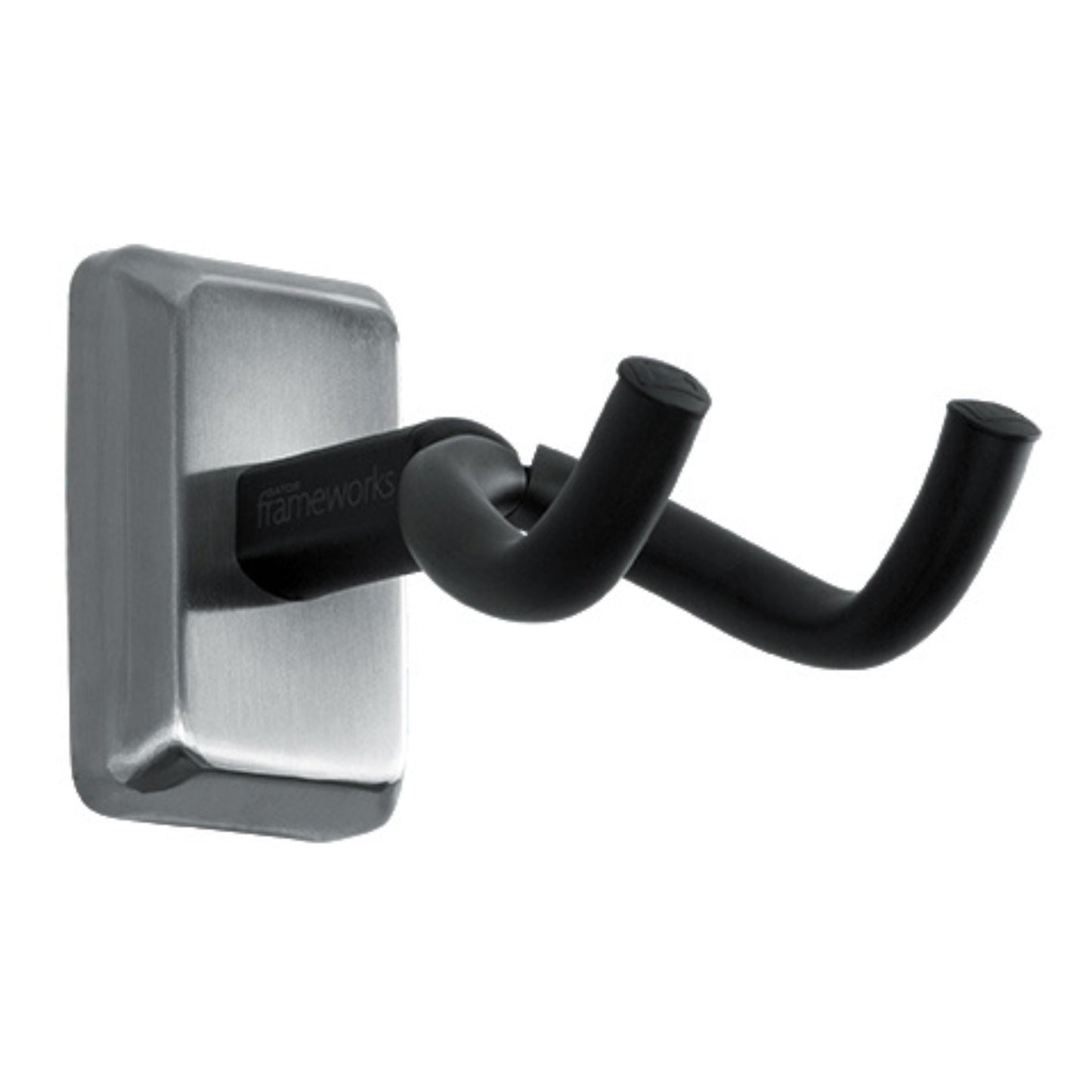 Frameworks Wall Mounted Guitar Hanger with Satin Chrome Mounting Plate
